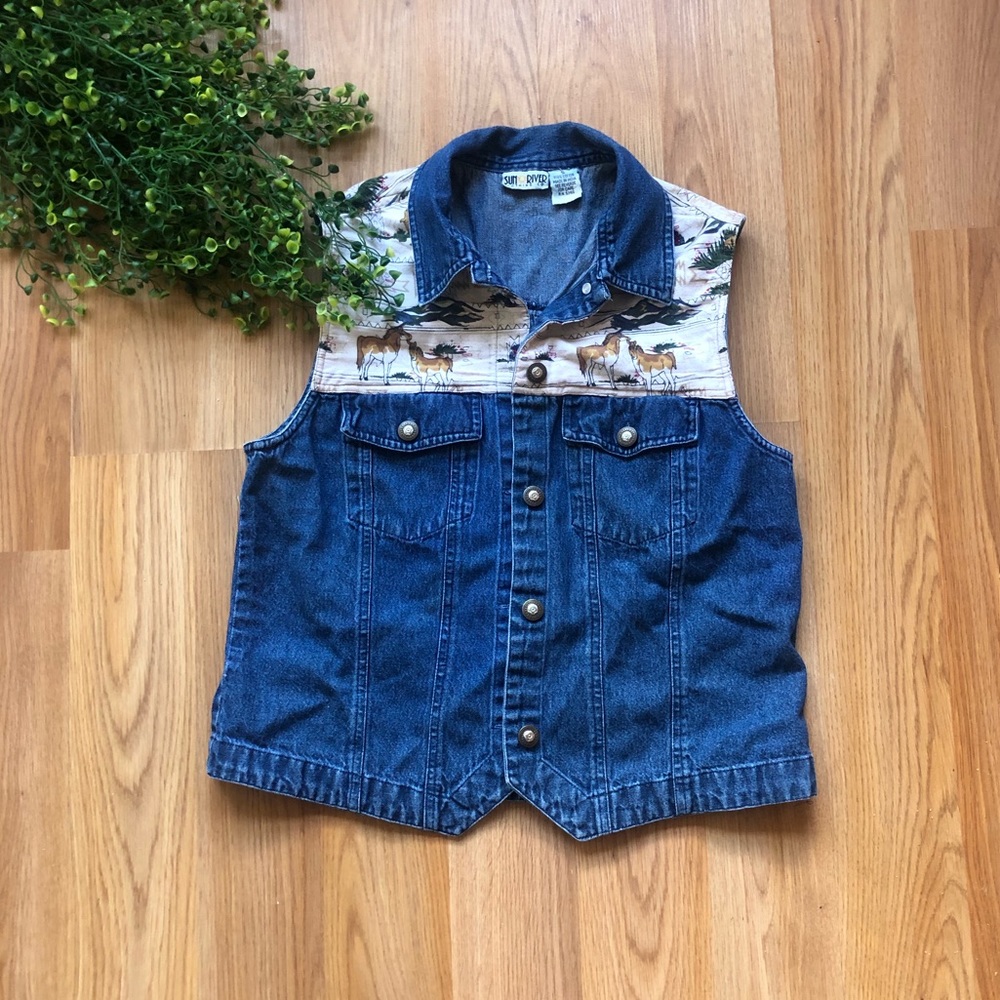 Vintage Sun River vest 🐎🏔